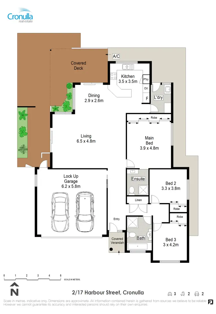 Floorplan of Homely villa listing, 2/17 Harbour Street, Cronulla NSW 2230
