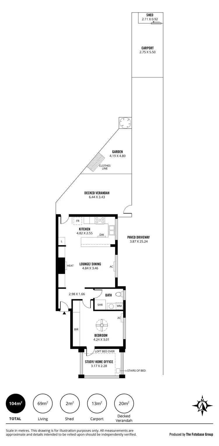 Floorplan of Homely unit listing, 6/20 Phillipps Street, Somerton Park SA 5044