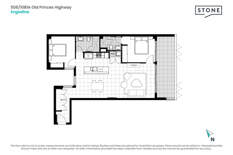 Floorplan of Homely apartment listing, 506/1081A Old Princes Highway, Engadine NSW 2233