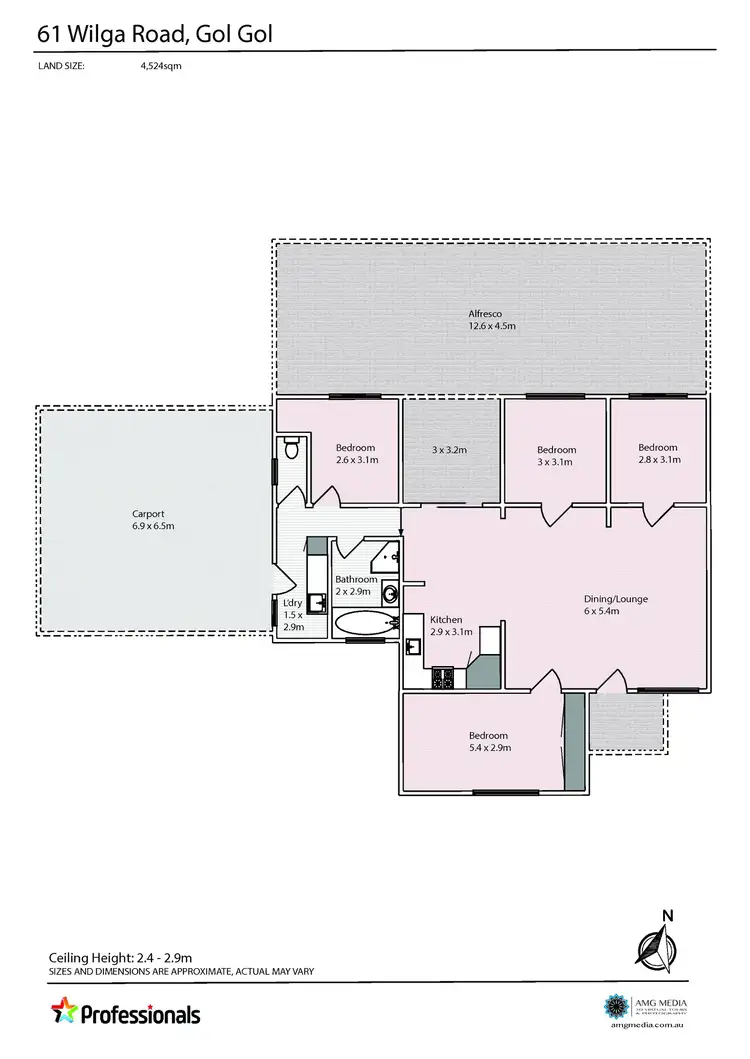 Floorplan of Homely house listing, 61 Wilga Road, Gol Gol NSW 2738