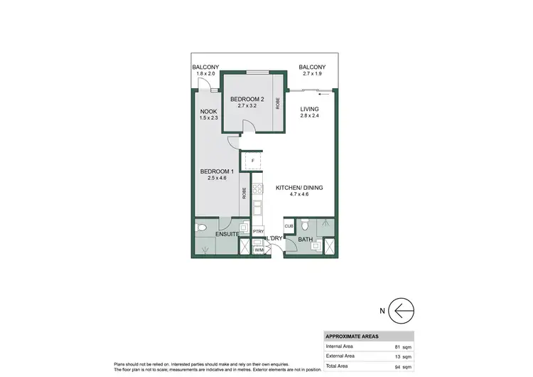 Floorplan of Homely apartment listing, 1103/160 Grote Street, Adelaide SA 5000