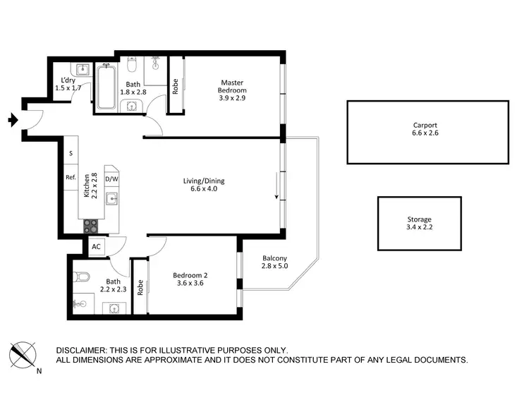 Floorplan of Homely apartment listing, 153/121 Pacific Highway, Hornsby NSW 2077