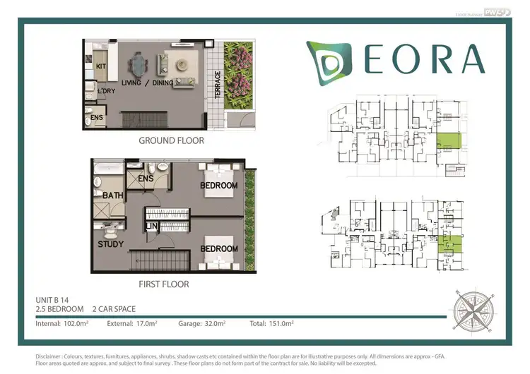 Floorplan of Homely apartment listing, 14/15-19 Edgehill Avenue, Botany NSW 2019