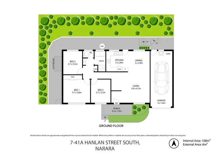 Floorplan of Homely villa listing, 7/41A Hanlan Street South, Narara NSW 2250