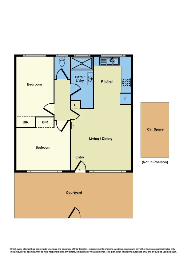 Floorplan of Homely unit listing, 12/136 Wright Street, Sunshine VIC 3020
