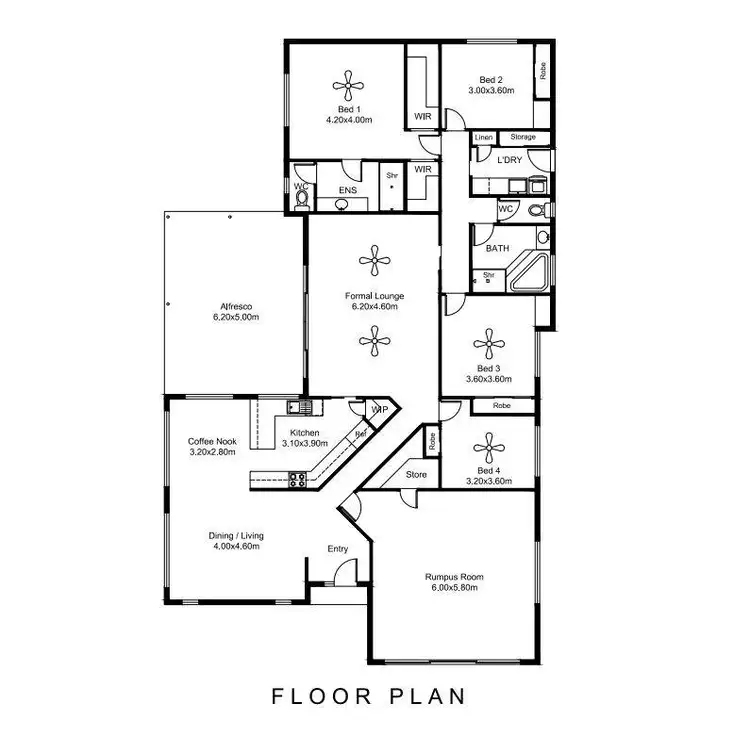 Floorplan of Homely house listing, 121-127 Tiatukia Drive, Tiatukia SA 5607