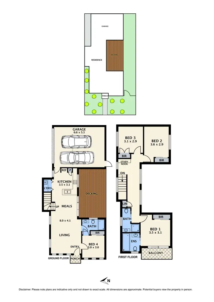 Floorplan of Homely townhouse listing, 4/150 Spring Street, Reservoir VIC 3073