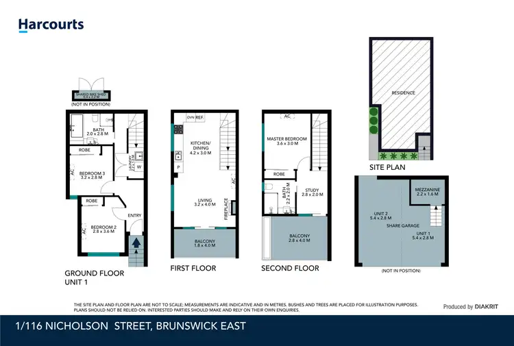 Floorplan of Homely townhouse listing, 1/116 Nicholson Street, Brunswick East VIC 3057