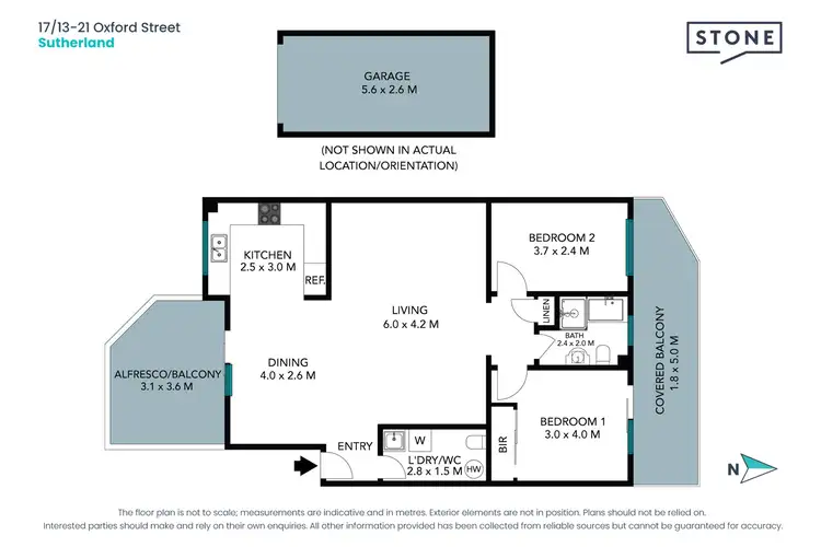 Floorplan of Homely apartment listing, 17/13-21 Oxford Street, Sutherland NSW 2232