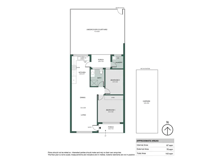 Floorplan of Homely unit listing, 5/505 Anzac Highway, Glenelg North SA 5045