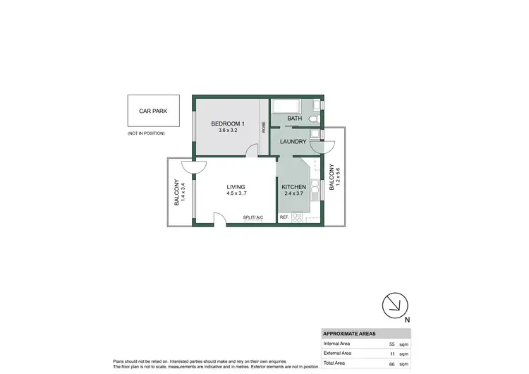 Floorplan of Homely unit listing, 20/2 Harrow Road, Somerton Park SA 5044