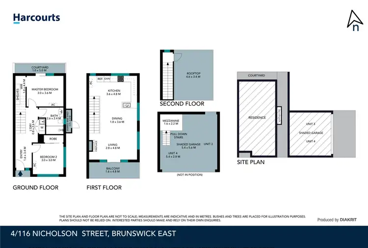 Floorplan of Homely townhouse listing, 4/116 Nicholson Street, Brunswick East VIC 3057