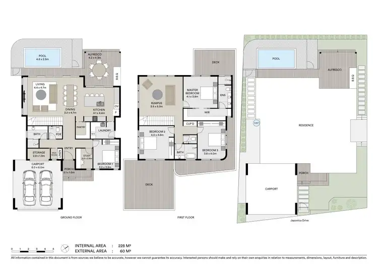 Floorplan of Homely house listing, 1 Japonica Drive, Palm Beach QLD 4221