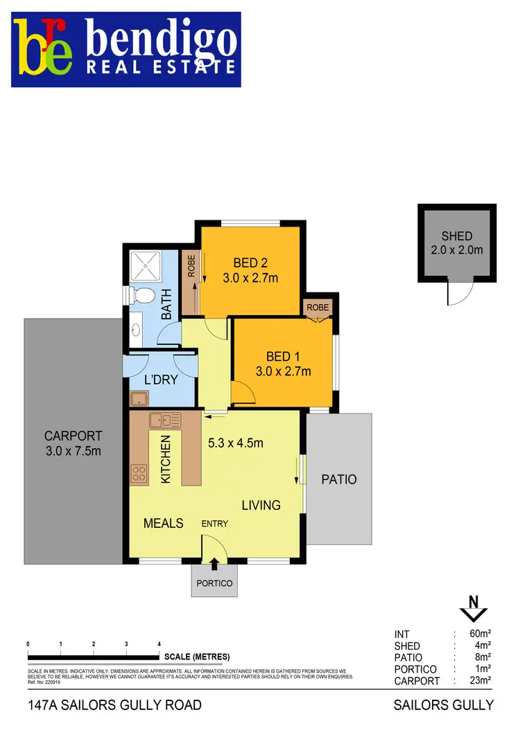 Floorplan of Homely house listing, 147a Sailors Gully Road, Sailors Gully VIC 3556