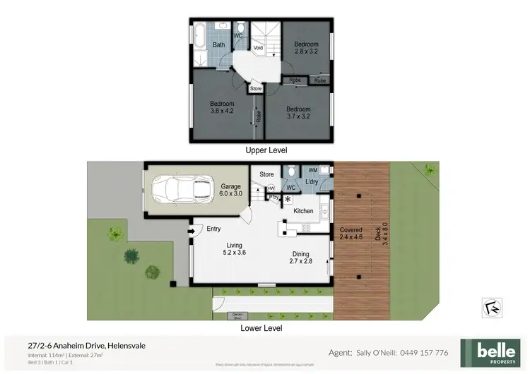 Floorplan of Homely townhouse listing, 27/2-6 Anaheim Drive, Helensvale QLD 4212