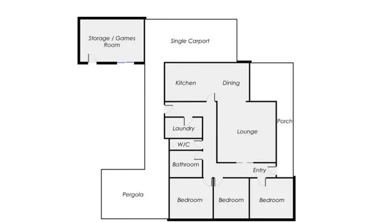 Floorplan of Homely house listing, 55 Gardenia Street, Horsham VIC 3400