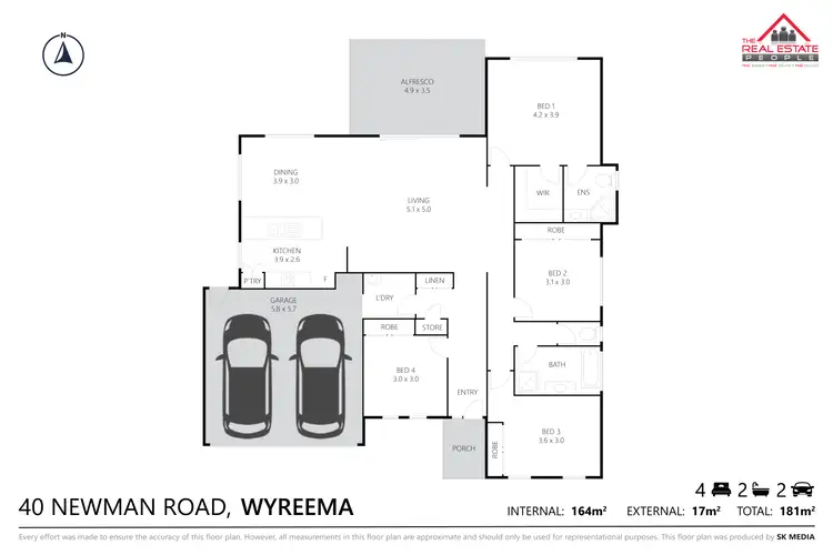 Floorplan of Homely house listing, 40 Newman Road, Wyreema QLD 4352