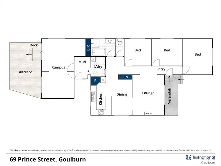 Floorplan of Homely house listing, 69 Prince Street, Goulburn NSW 2580