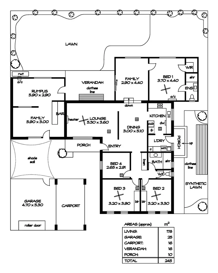 Floorplan of Homely house listing, 9 Ascot Drive, Paralowie SA 5108