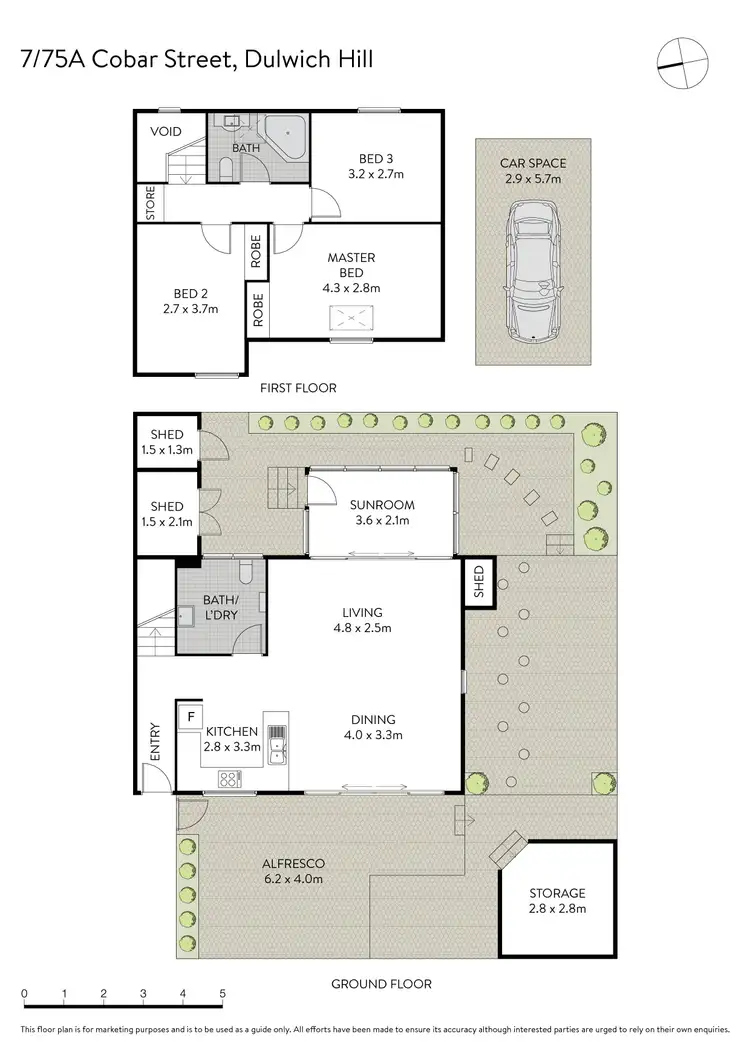 Floorplan of Homely townhouse listing, 7/75a Cobar Street, Dulwich Hill NSW 2203