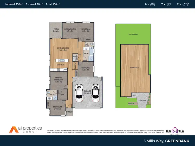 Floorplan of Homely house listing, 5 Mills Way, Greenbank QLD 4124