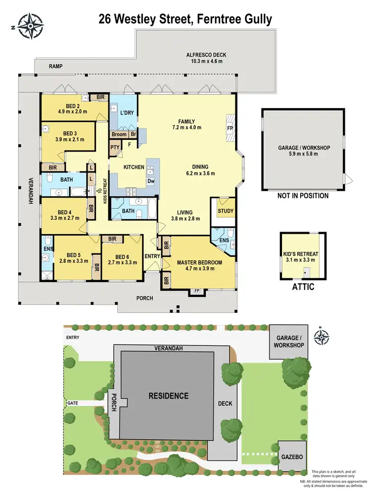 Floorplan of Homely house listing, 26 Westley Street, Ferntree Gully VIC 3156