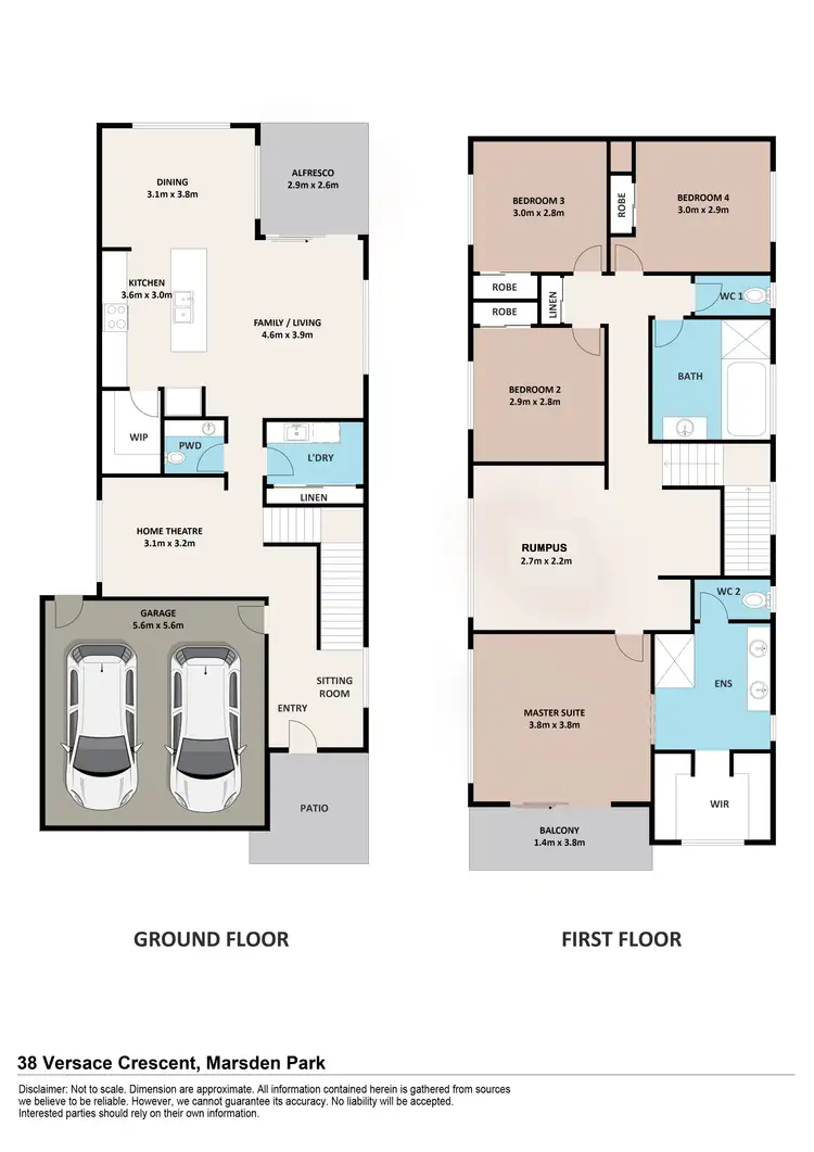 Floorplan of Homely house listing, 38 Versace Crescent, Marsden Park NSW 2765