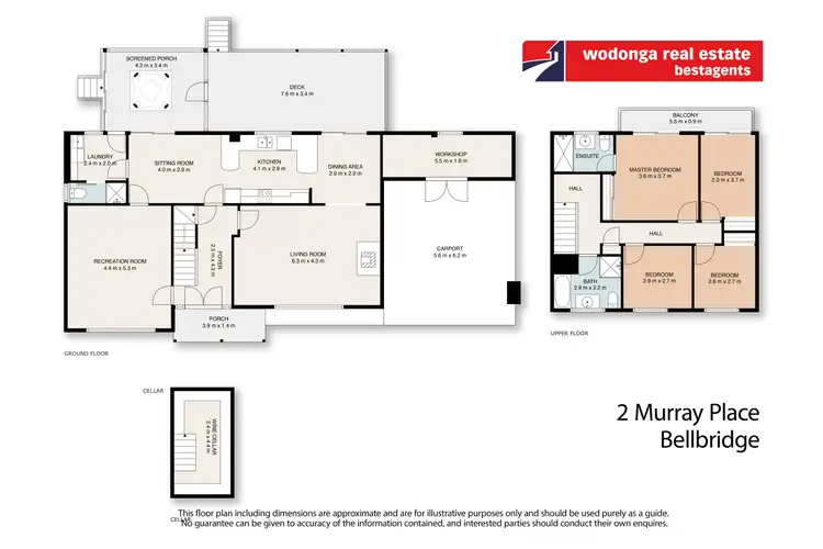 Floorplan of Homely house listing, 2 Murray Place, Bellbridge VIC 3691