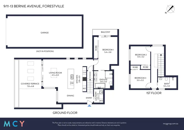 Floorplan of Homely apartment listing, 9/11-13 Bernie Avenue, Forestville NSW 2087