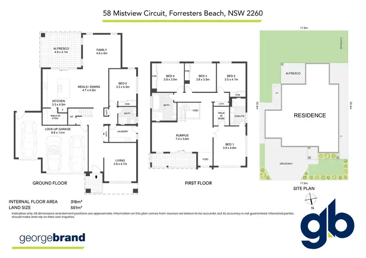 Floorplan of Homely house listing, 58 Mistview Circuit, Forresters Beach NSW 2260
