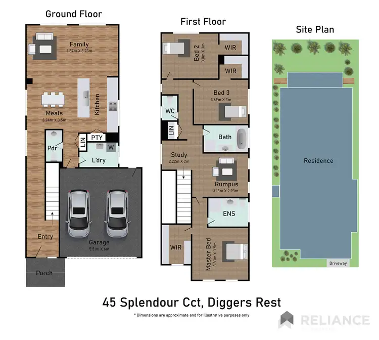 Floorplan of Homely house listing, 45 Splendour Circuit, Diggers Rest VIC 3427