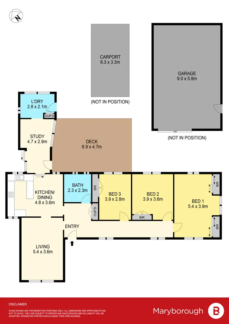 Floorplan of Homely house listing, 14 Wills Street, Maryborough VIC 3465