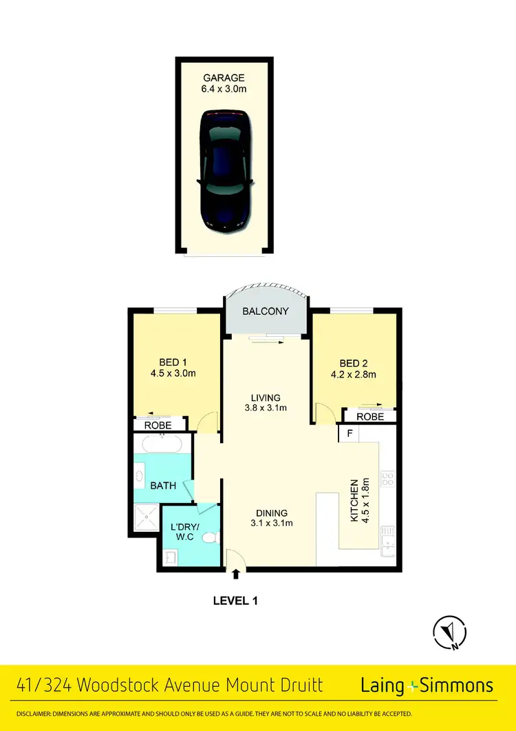 Floorplan of Homely unit listing, 41/320-324 Woodstock Avenue, Mount Druitt NSW 2770