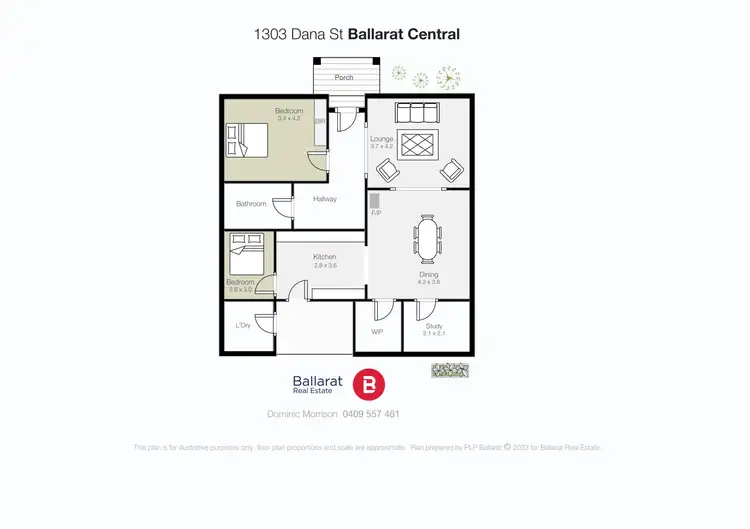 Floorplan of Homely house listing, 1303 Dana Street, Ballarat Central VIC 3350