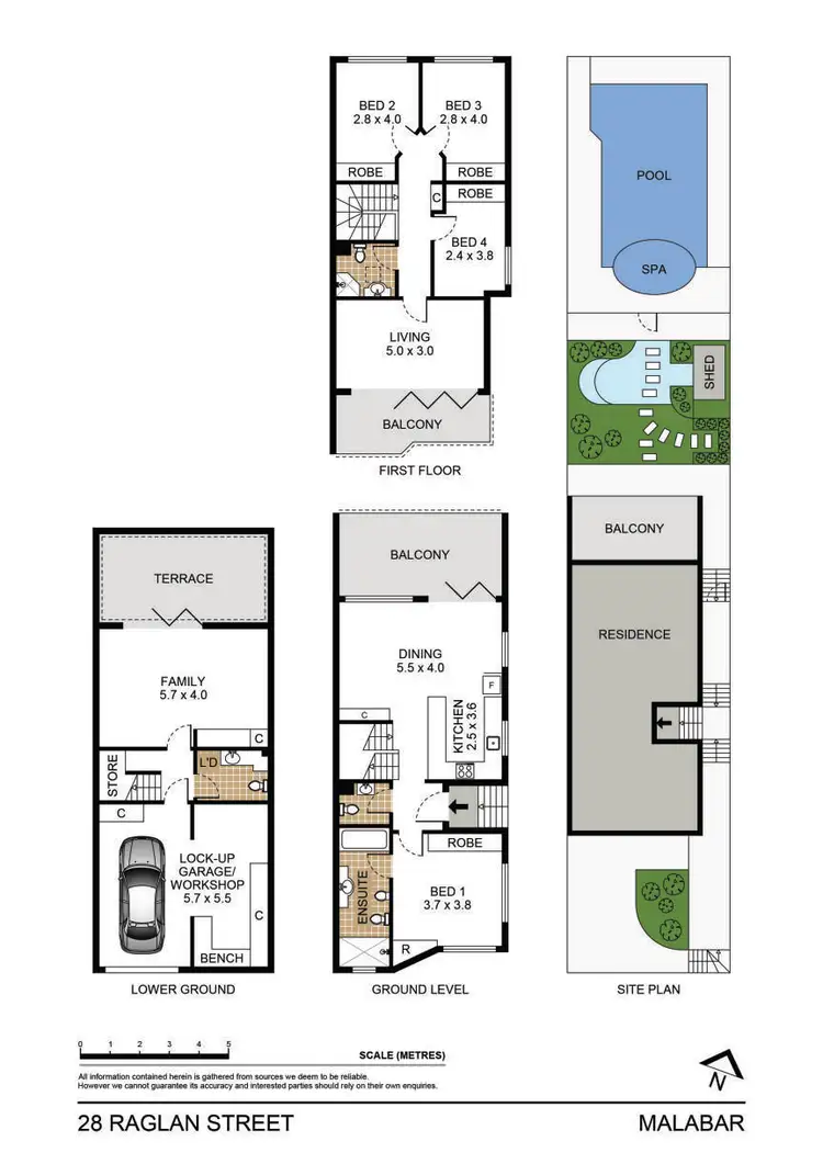 Floorplan of Homely house listing, 28 Raglan Street, Malabar NSW 2036