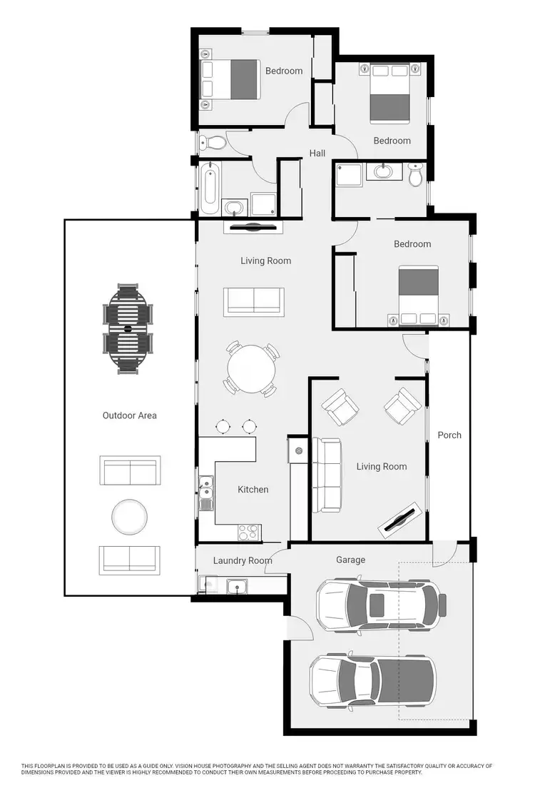 Floorplan of Homely townhouse listing, 1 Belle Gardens Drive, Mildura VIC 3500
