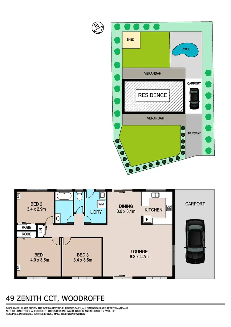 Floorplan of Homely house listing, 49 Zenith Circuit, Woodroffe NT 830