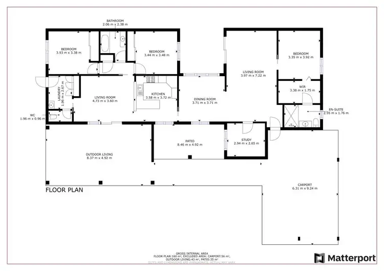 Floorplan of Homely house listing, 9 De Garis Drive, Mildura VIC 3500