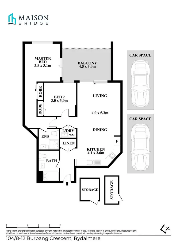 Floorplan of Homely apartment listing, 104/8 Burbang Crescent, Rydalmere NSW 2116