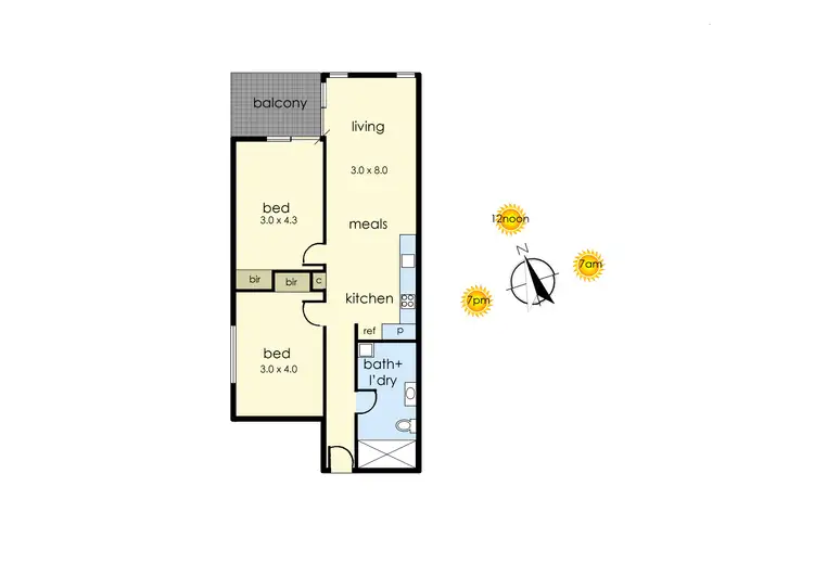 Floorplan of Homely apartment listing, 7/8 Ebdale Street, Frankston VIC 3199