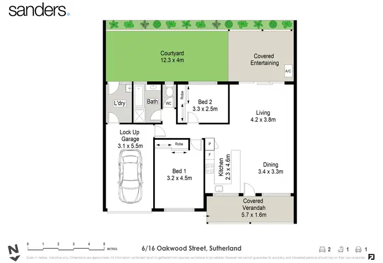 Floorplan of Homely villa listing, 6/16 Oakwood Street, Sutherland NSW 2232