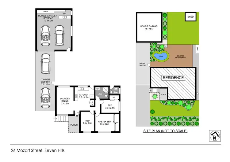 Floorplan of Homely house listing, 26 Mozart Street, Seven Hills NSW 2147
