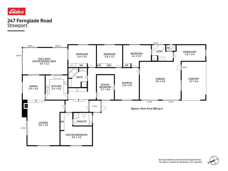 Floorplan of Homely rural property listing, 247 Fern Glade Road, Stowport TAS 7321