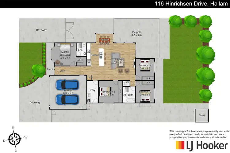 Floorplan of Homely house listing, 116 Hinrichsen Drive, Hallam VIC 3803