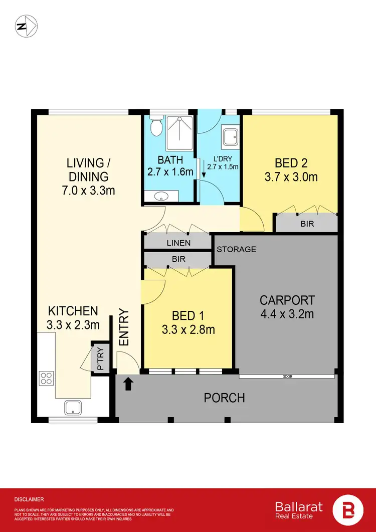 Floorplan of Homely unit listing, 5/1108 Howitt Street, Wendouree VIC 3355