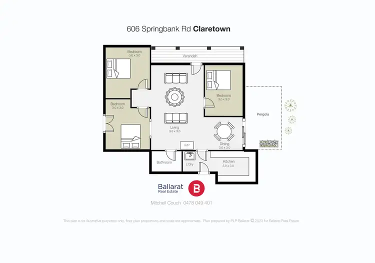 Floorplan of Homely house listing, 606 Springbank Road, Claretown VIC 3352