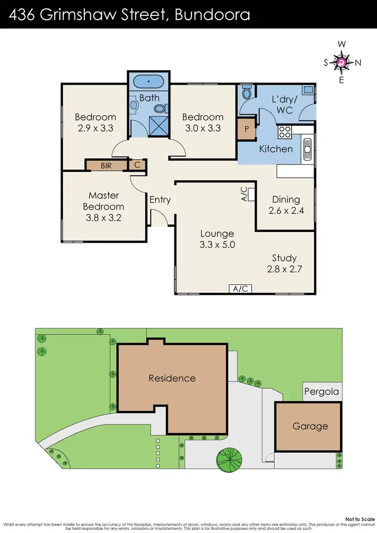 Floorplan of Homely house listing, 436 Grimshaw Street, Bundoora VIC 3083