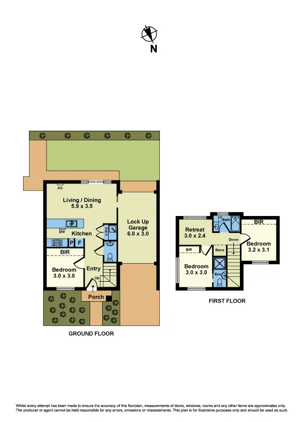 Floorplan of Homely townhouse listing, 15B Essex Street, Sunshine North VIC 3020