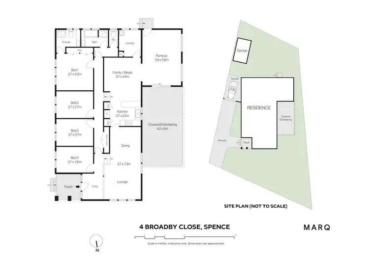 Floorplan of Homely house listing, 4 Broadby Close, Spence ACT 2615