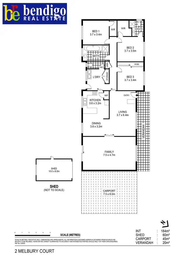 Floorplan of Homely house listing, 2 Melbury Court, Epsom VIC 3551